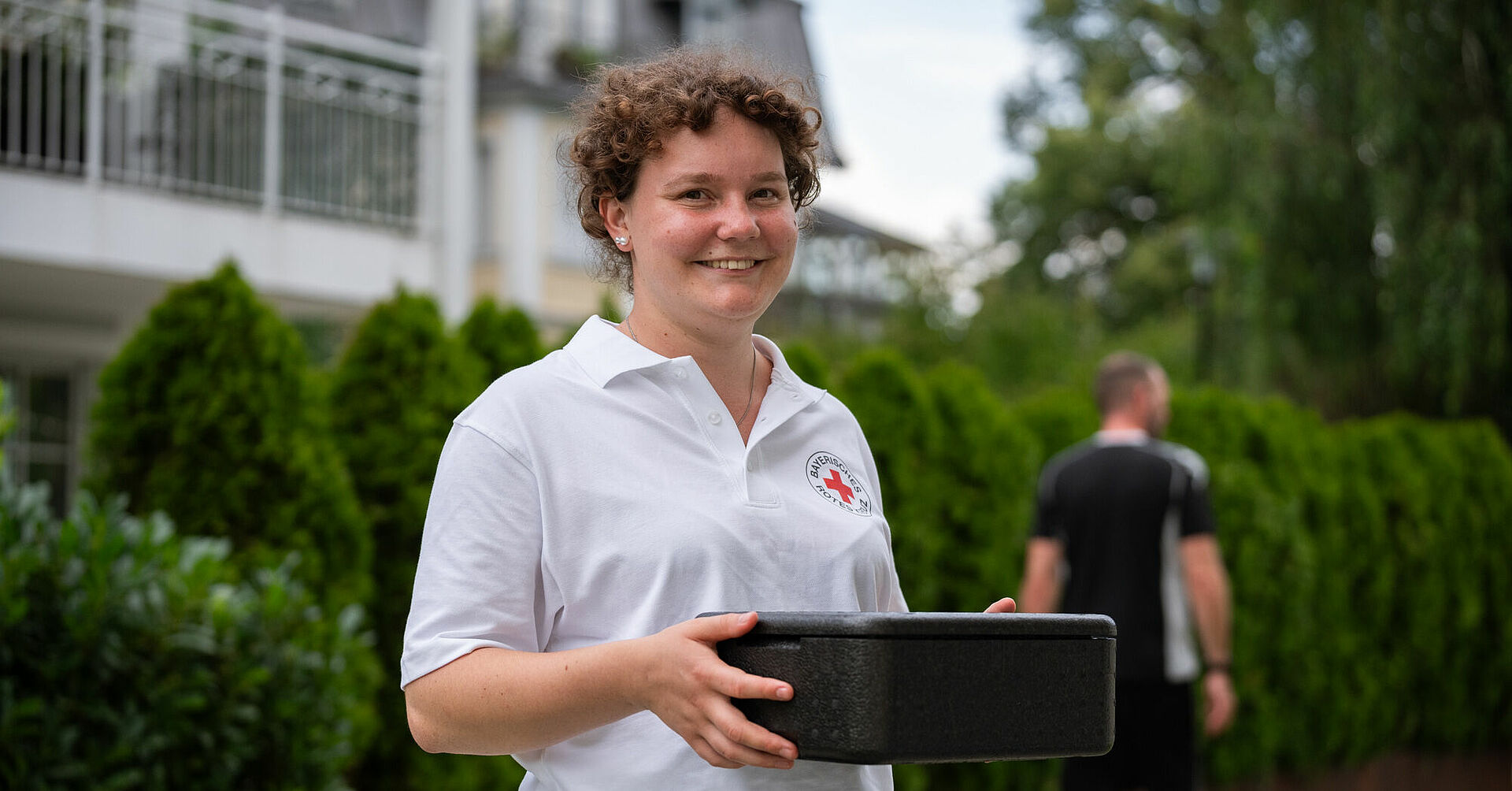 Übergabe Essen auf Rädern